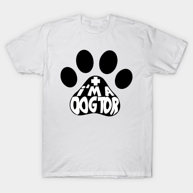 I Am A Dogtor Paw T-Shirt by Luna Illustration